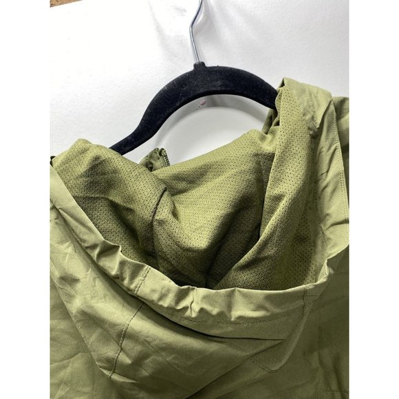 Calvin Klein Mens Jacket Size XXL Olive Green Lightweight Hike Zip Parka, New - Picture 6 of 11